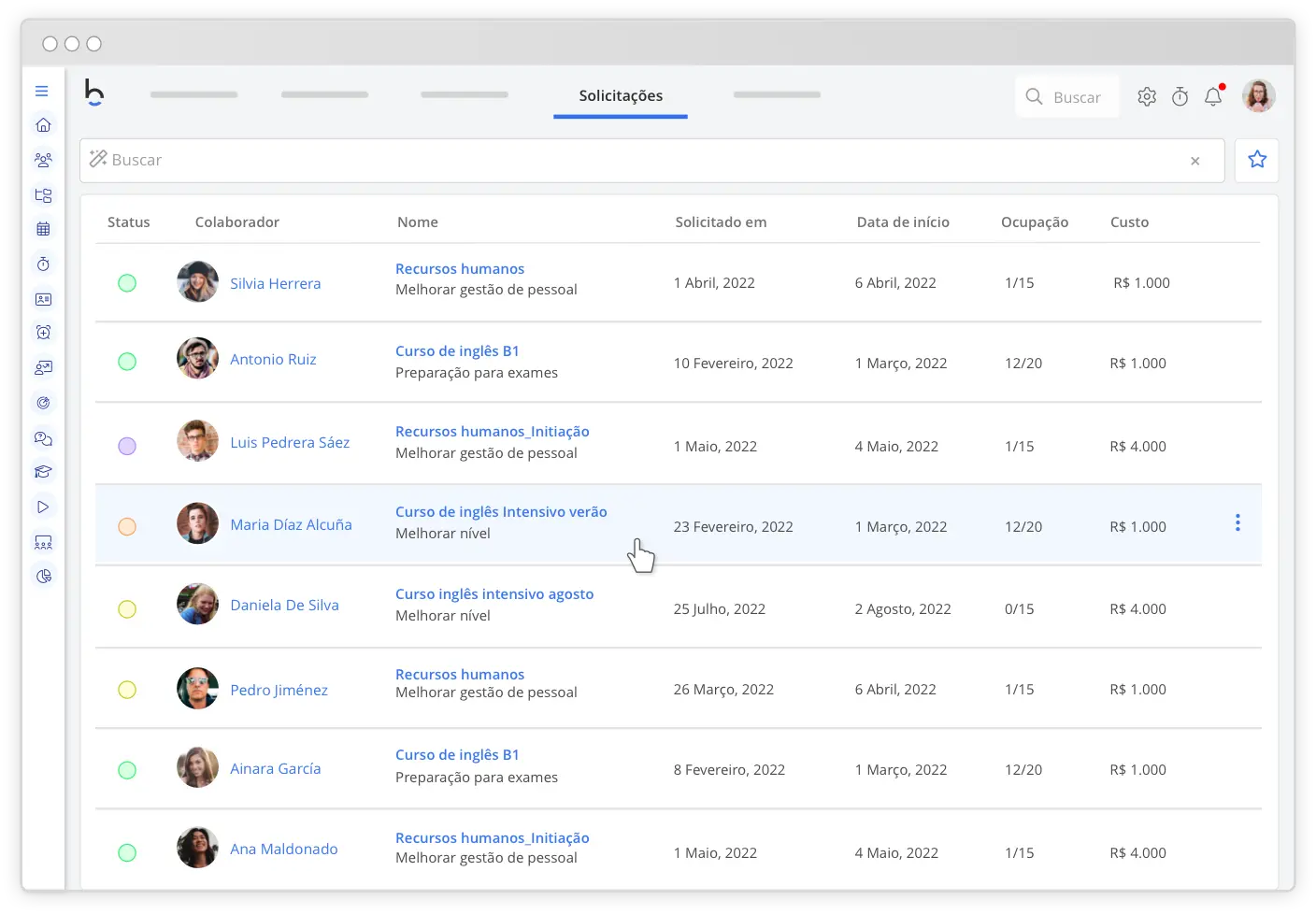 Software de Gestão de Treinamento e Desenvolvimento