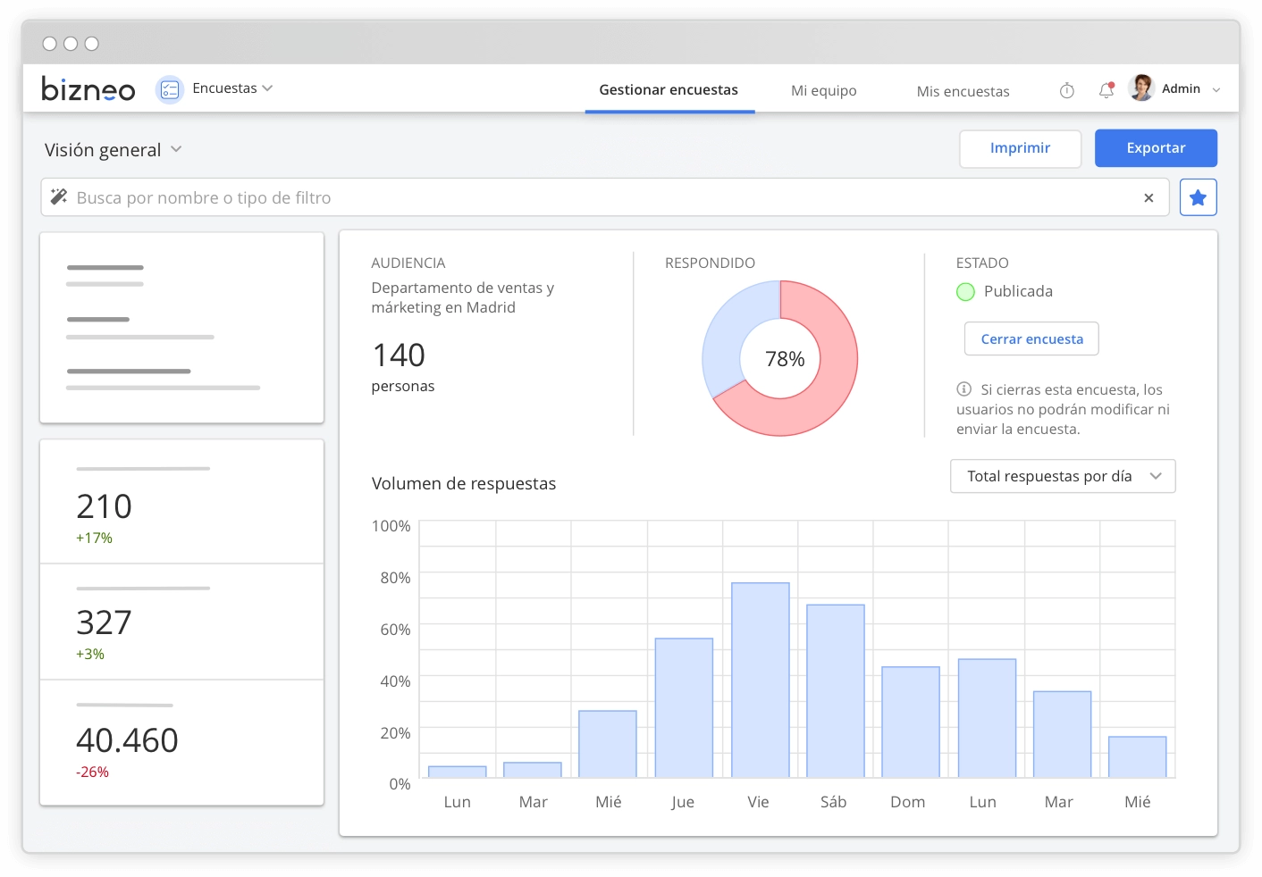 Software de encuesta de clima laboral para trabajadores
