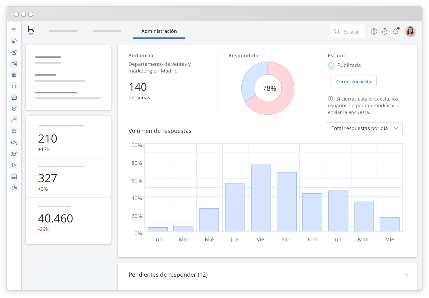 Software de encuestas de Recursos Humanos