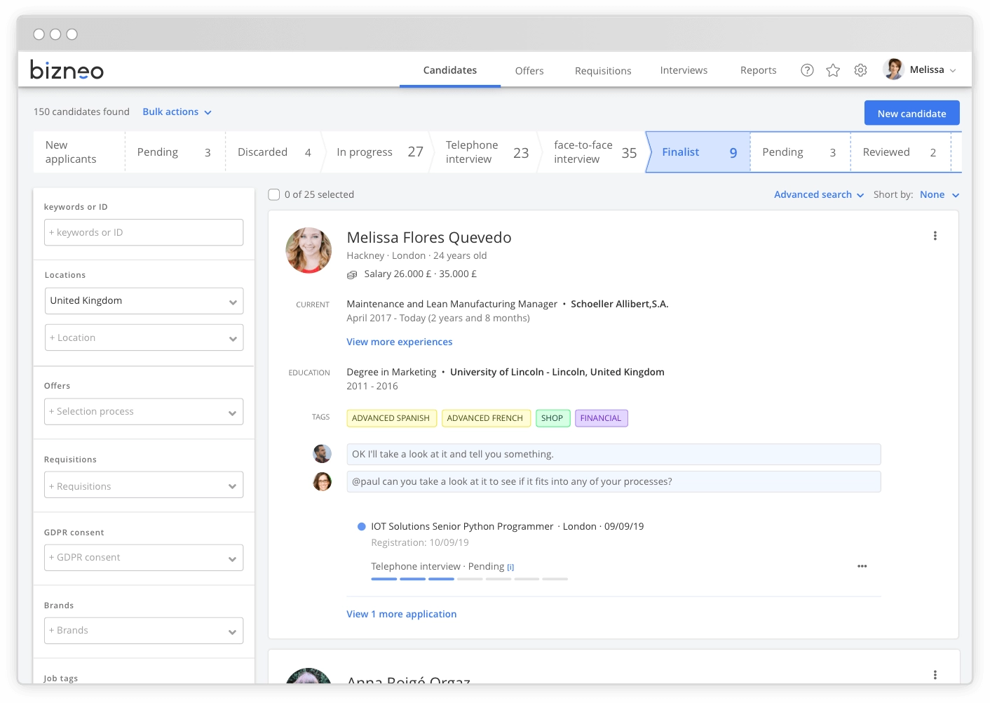 Recruiting software